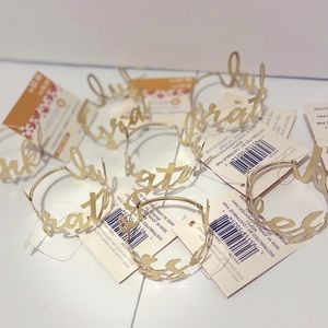 COPY - Set of 8 Thanksgiving napkin rings